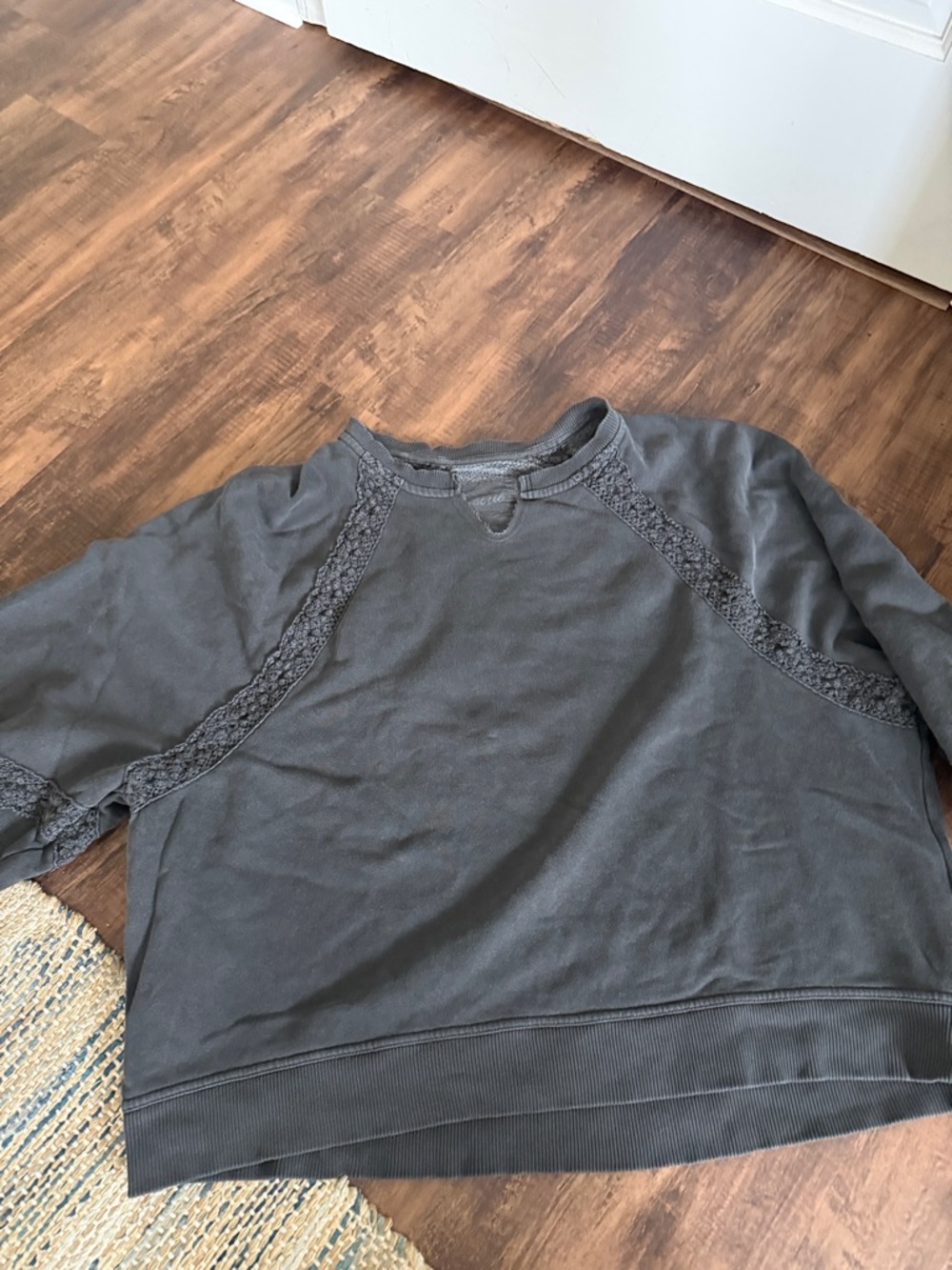 Aerie Hey Crochet Sweatshirt